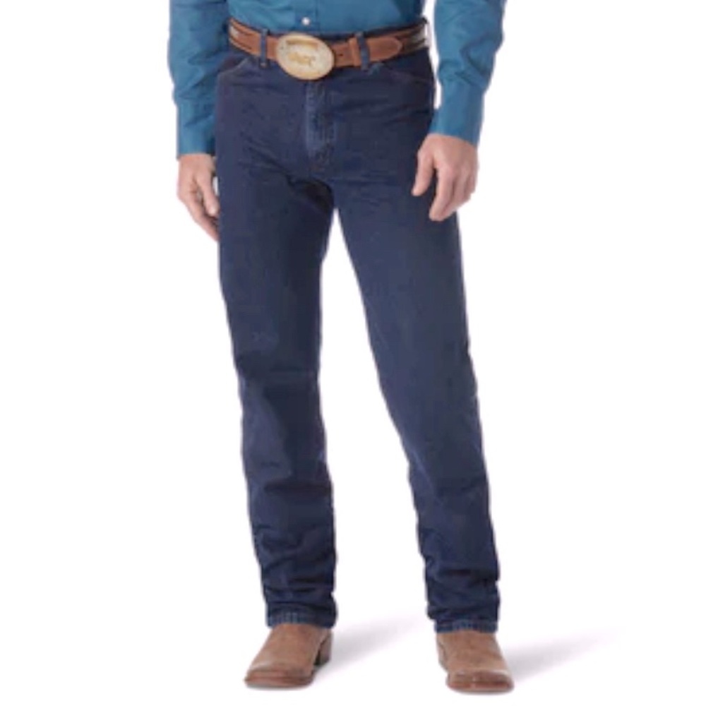 WRANGLER® COWBOY CUT® ORIGINAL FIT JEAN IN DARK STONE SIZE 40 X 30 💙EUC💙